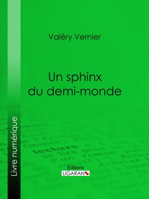 cover image of Un sphinx du demi-monde